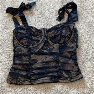 Lulus Up Until Dawn Bustier Top, XS